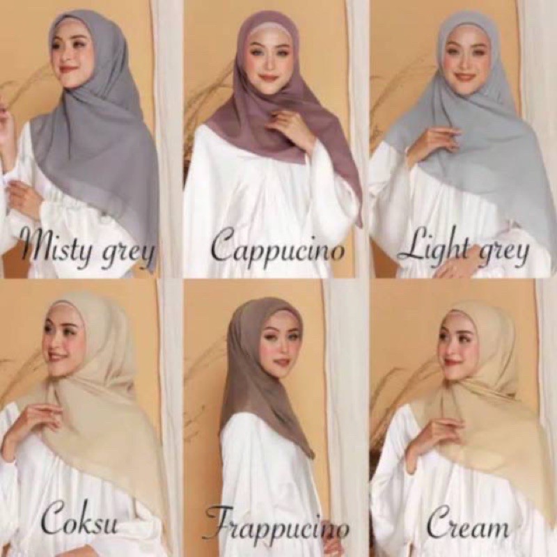 Hijab Segi 4 Paris Premium Part 1 /Jilbab Paris
