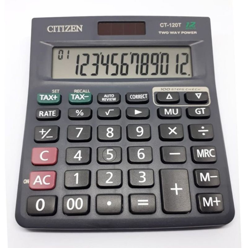 

Kalkulator Citizen CT 120T - Calculator Citizen 12 Digit - Murah Bagus - HIGH QUALITY