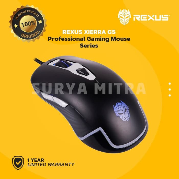 Mouse Gaming Rexus Xierra 3D G5 Wired USB