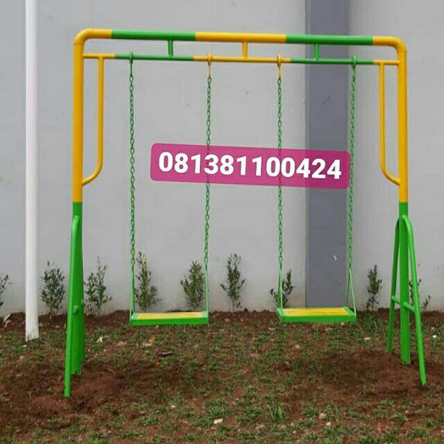 Ayunan besi anak ayunan rantai mainan anak tk mainan taman playground outdoor free ongkir jakarta