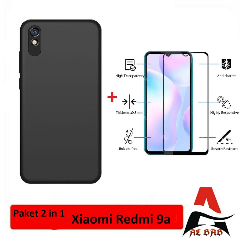 Case XIAOMI REDMI 9A Case Slim Matte Camera Protection Bonus Tempered Glass Waran XIAOMI REDMI 9A