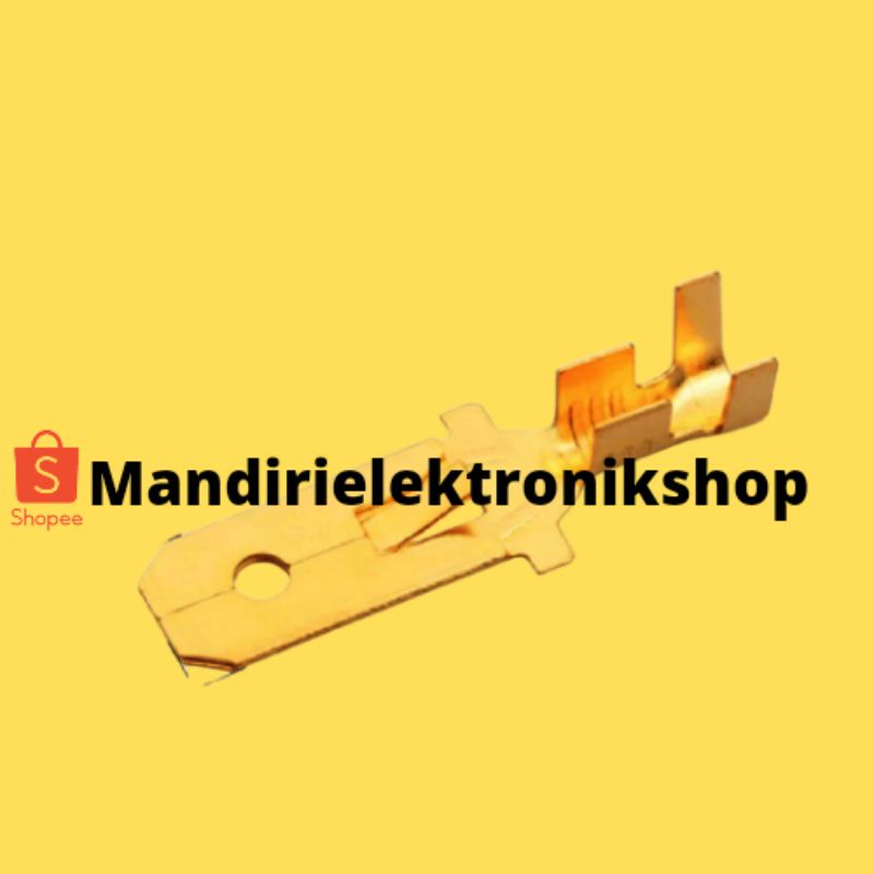 Skun Kabel Male M-2.5 2.5mm Kuningan