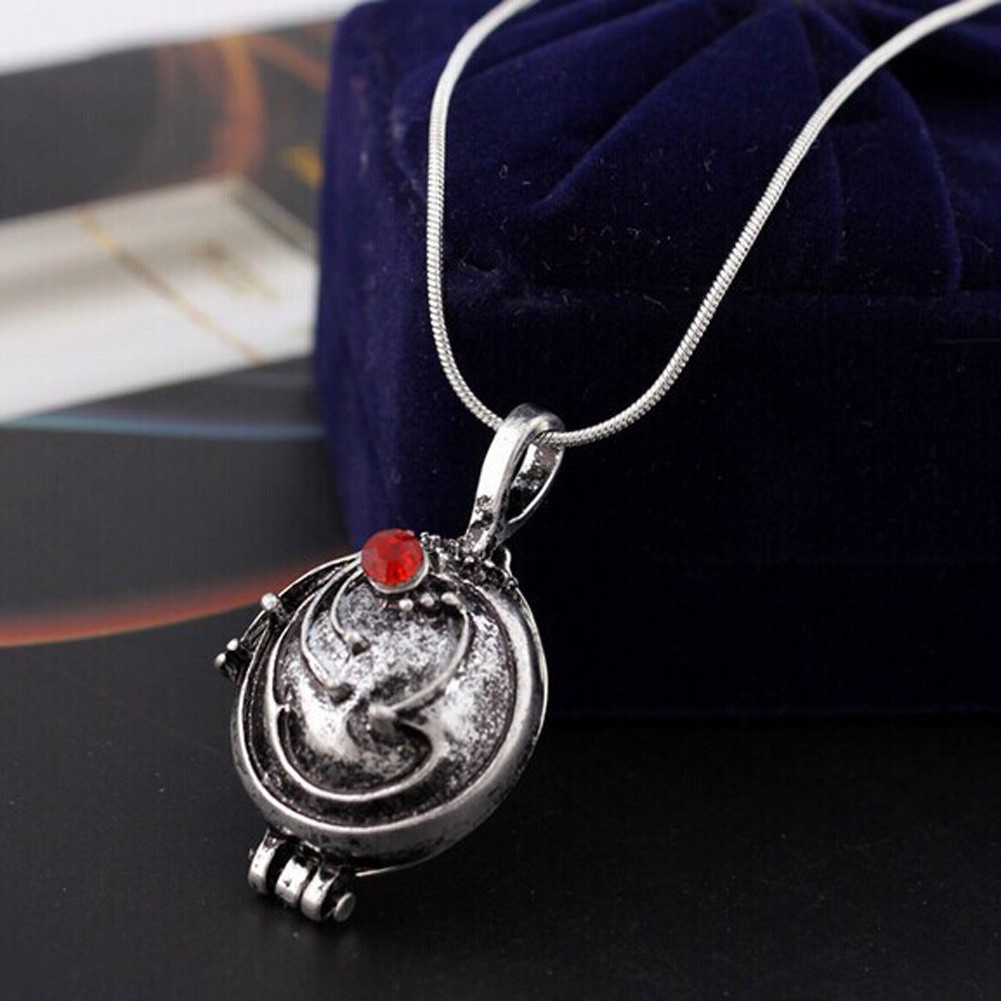 Fancyqube Vampire Diaries Elena Gilbert Antique Locket Necklace Pendant Vervain