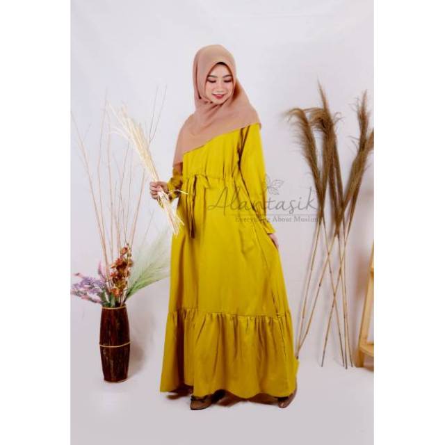 Alantasik - Original Gamis TOYOBO FODU Tebal Adem  SYARI JUMBO XL  R.12