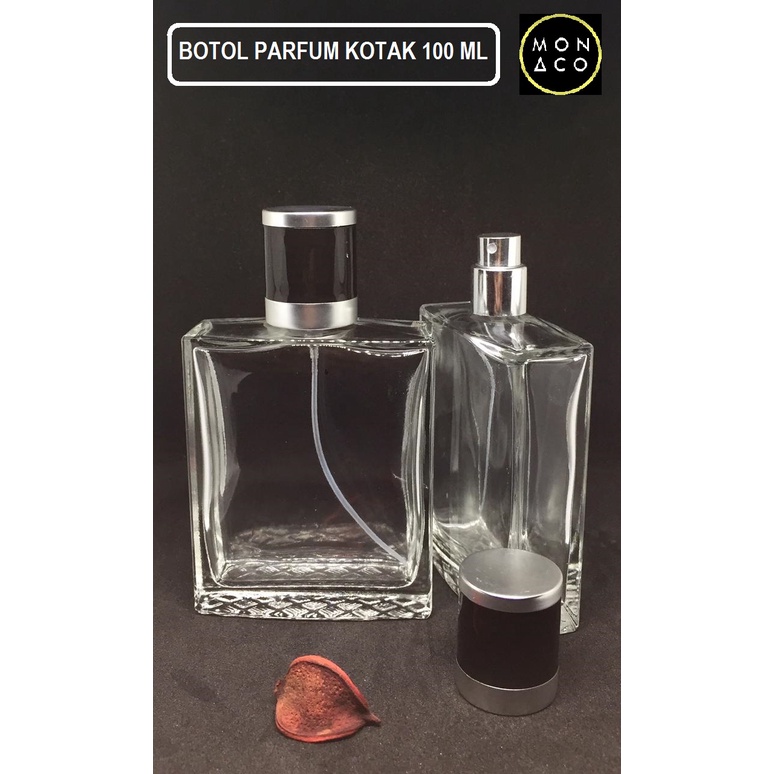 BOTOL PARFUM KOTAK / 100 ML ( DRAT / ULIR )