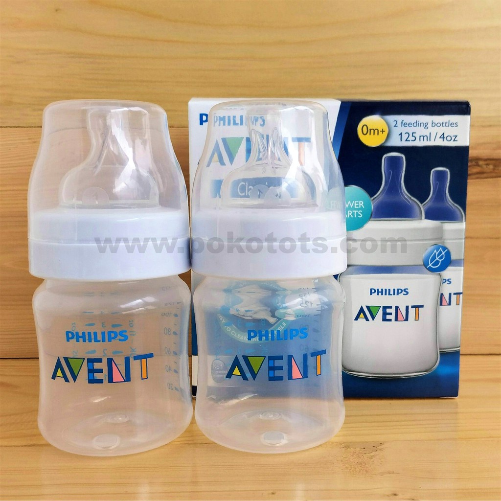 Philips Avent Classic Feeding Bottle 125ml Twin Pack Isi 2 Pcs Botol Susu WHS