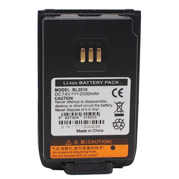 Hytera BL2010 Baterai HT PD568 Ori Baru 2000mAh HYT PD488 PD508 UL913