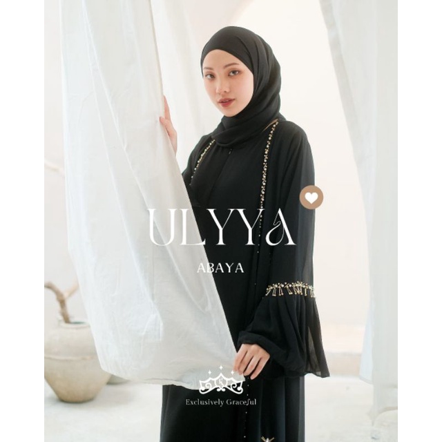 Ready stock Ulya abaya elegant syari kajian ori by kazami