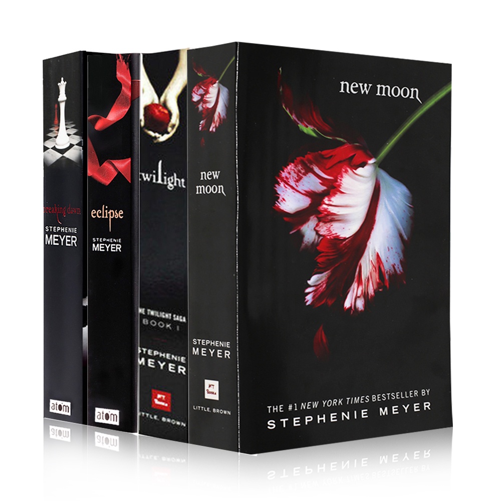 The Twilight Saga Boxed Set (Book 1-4)  kids story books Adult Foreign Novels English Story Book for