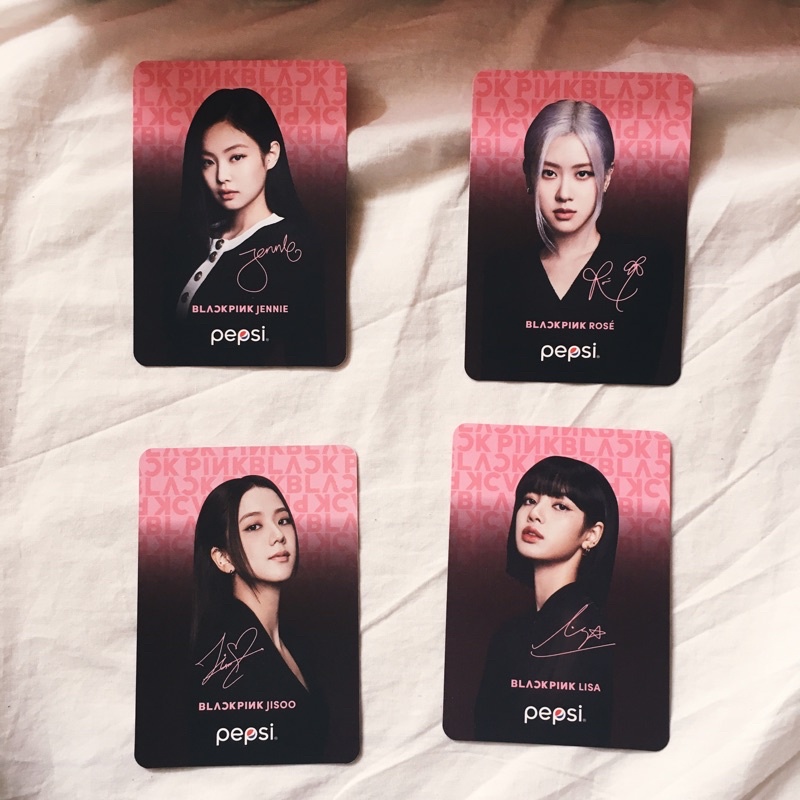 -BLACKPINK PEPSI MALAY MALAYSIA MY BLACKPINKxPEPSI PHOTOCARD JENNIE LISA ROSE JISOO BOX POSTER OFFIC