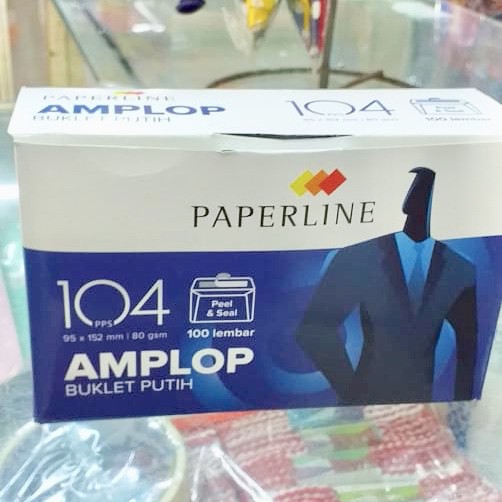 

(100 lembar) Amplop Paperline 104 - Putih