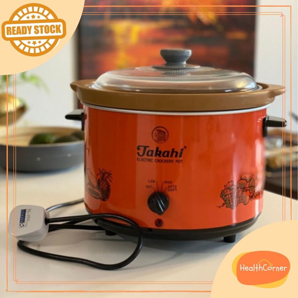 Takahi Slow Cooker 3.5 Liter Red