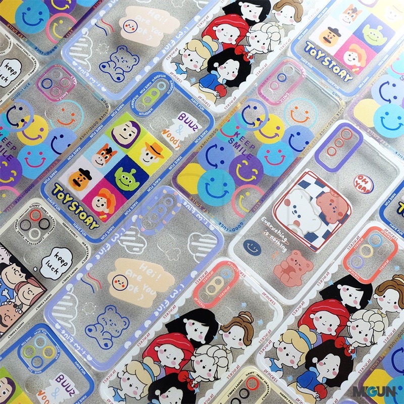 New! SMILE FACE Case For OPPO REALME VIVO A12 A5S A11K A7 A53 A54 A15 A16 A1K C2 C12 C15 C20 C11 Y15 Y17 Y12 Y20 Y12i A74 A95 Y30 Y50 Y91 Y93 Y95 Y91C Y30 Y50