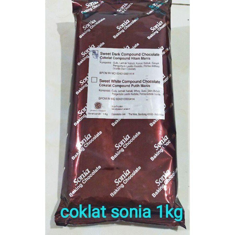 

coklat sonia 1kg/coklat batang sonia 1kg/sonia dark compound 1kg