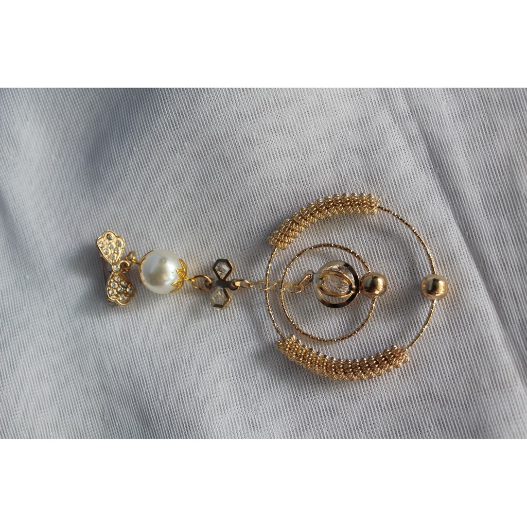 Bros / Brooch / Juntai / Hijab / Jilbab / Bros Bulat juntai