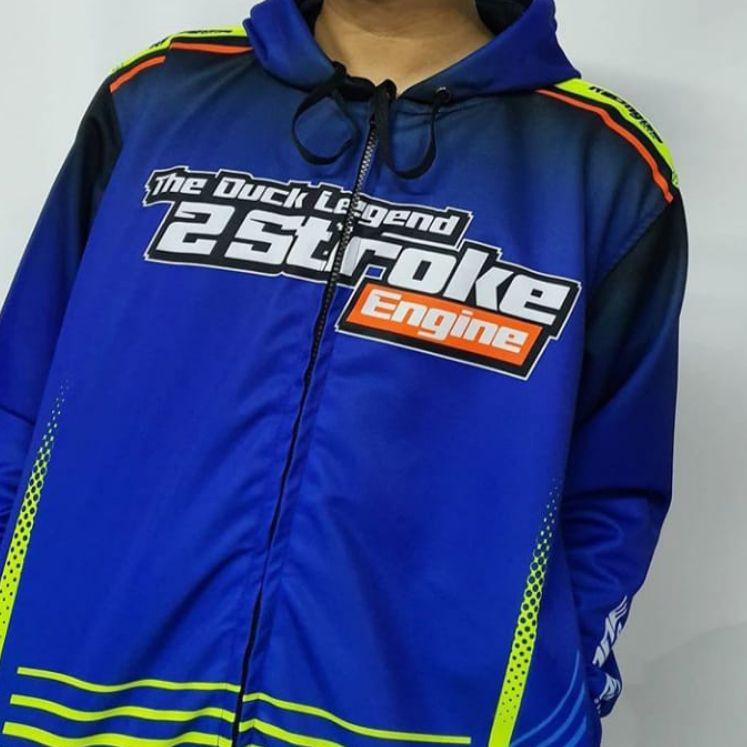 Lagi Tren.. jaket 2stroke full printing / sweeter racing 2tak fizr ninja rxking satria 2strok / jake