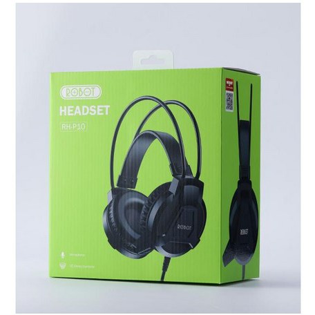 Robot RH-P10 / RHP10 Headset Headphone Gaming Komputer PC Laptop 3.5mm + Mic free splitter Y