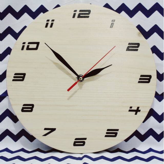 Jam dinding kayu jati belanda