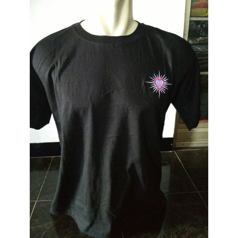 KAOS PSHT XXL BORDIR DEPAN SIMPLE BORDIR HATI BERSINAR SIZE JUMBO XXL KAOS PSHT