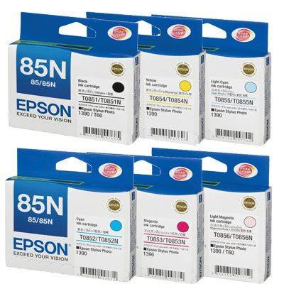 TINTA EPSON 85N BK / C / M / Y / LM ORIGINAL 100%