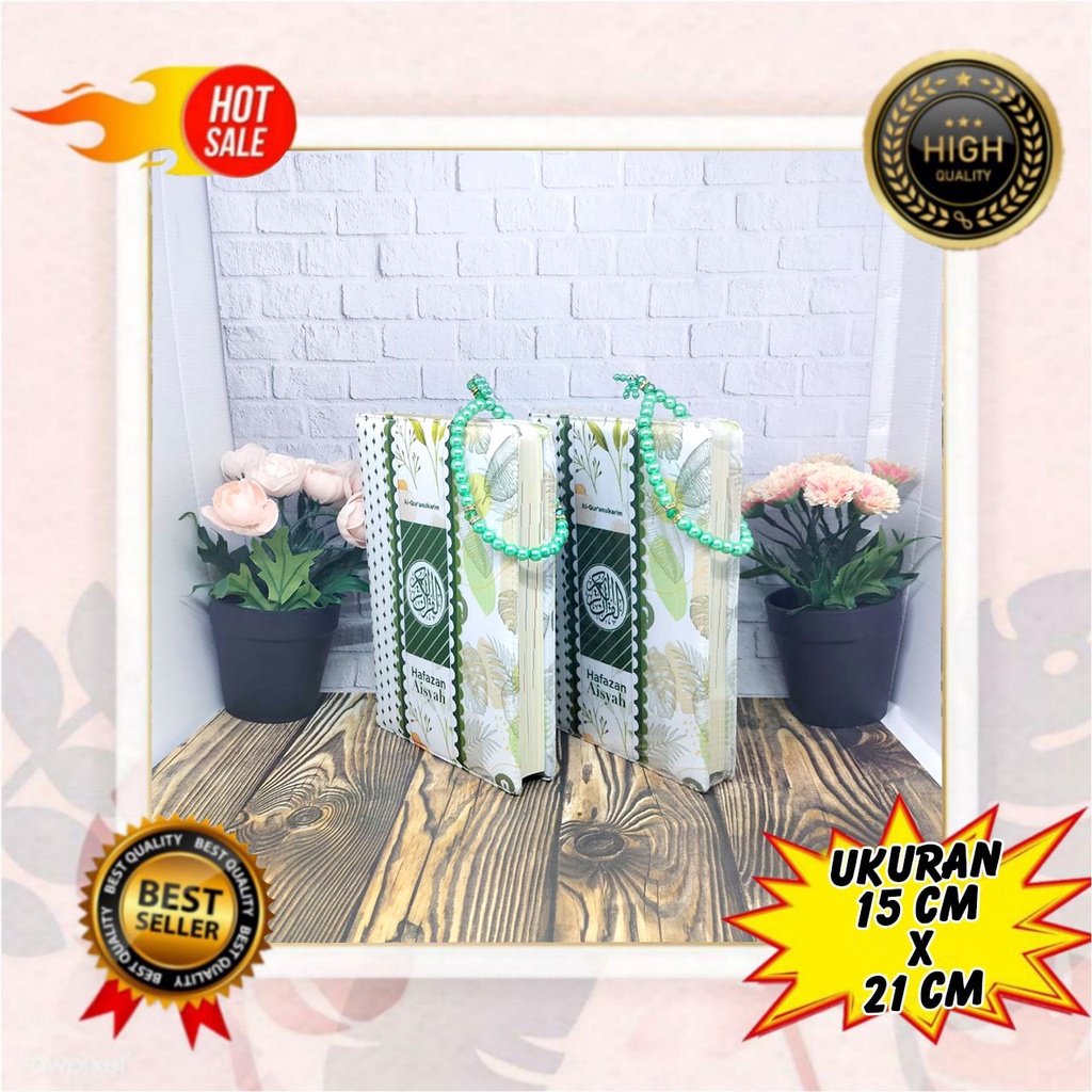 Bonus Tasbih - Alqur’anulkarim Hafazan Aisyah Sedang, Alquran Terjemah perkata A5, Alquran Tajwid Wa