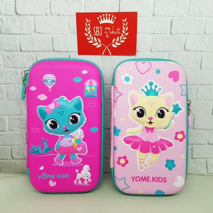 

MNB026 Tempat pensil Alat tulis smiggle EVA Hardcase Kitty Cat
