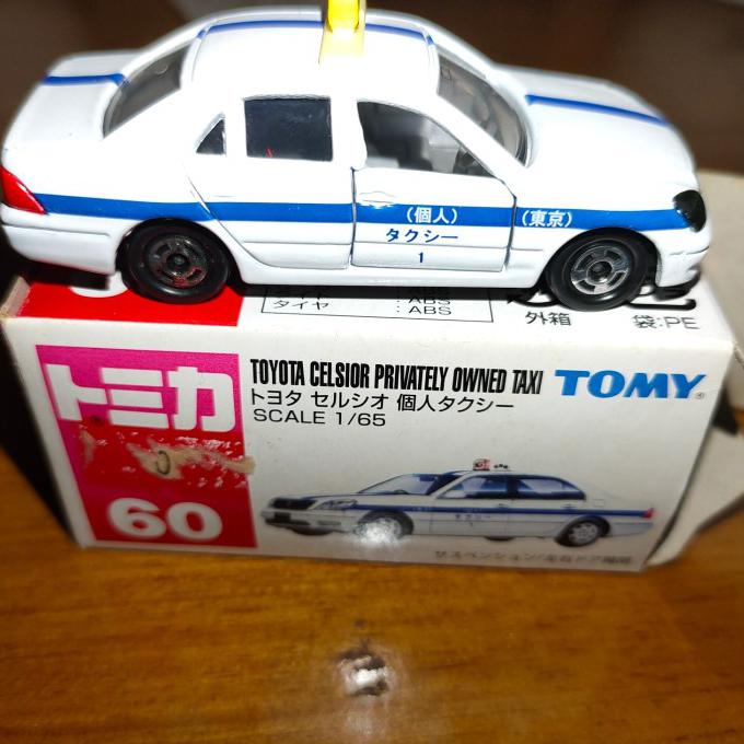 Terbatas Tomica 60 Toyota Celsior Taxi Blue Tomy - Dus Jelek Gilaa