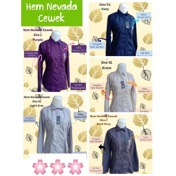 Hem Nevada Cewek, ori brand, full tag