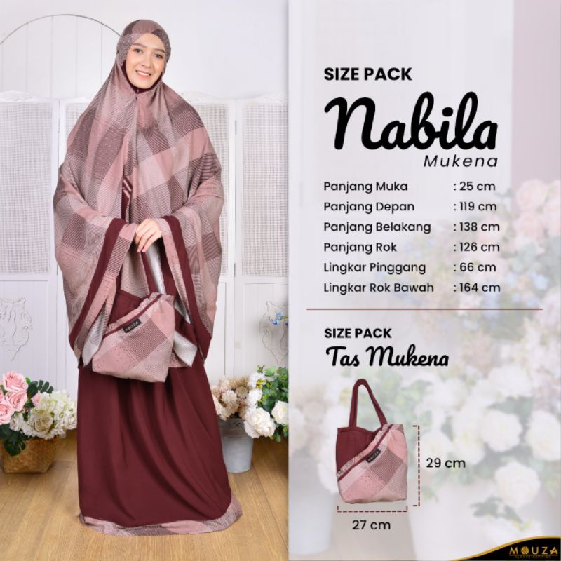 Mukena Nabila dewasa by Mouza Collection
