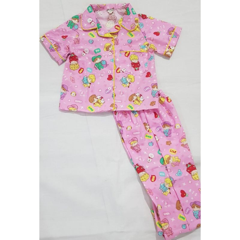 baju tidur anak BT21 (10y,8y,7y)