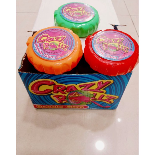 

PERMEN CRAZY ROLLZ BUBBLE GUM ASST 50GR