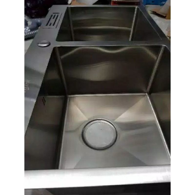 Bak cuci piring wastafel sink 2 lubang stainless 304 8245 anti karat PROMO