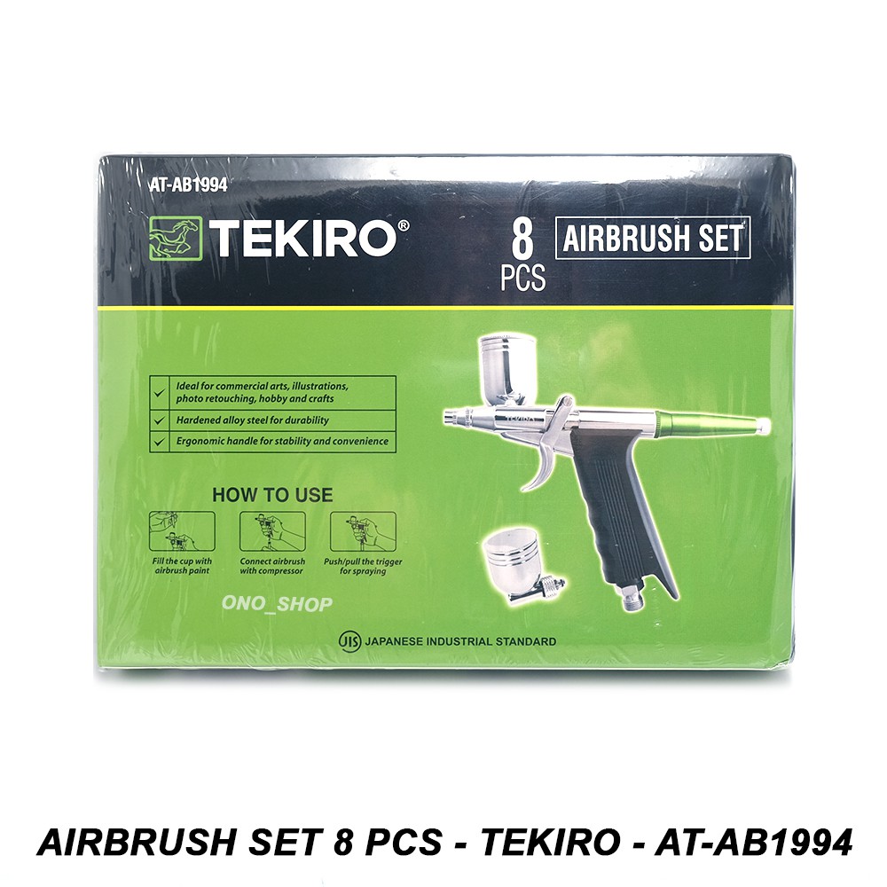 Airbrush Set 8 Pcs - Tekiro - AT-AB1994