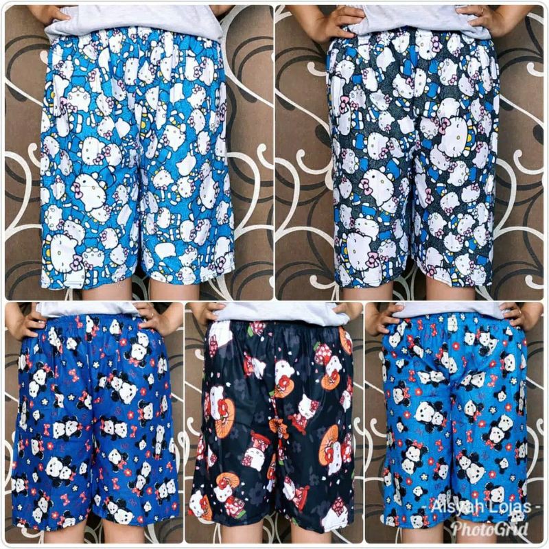 celana salur wanita/ celana pendek wanita/ celana jumbo wanita salur