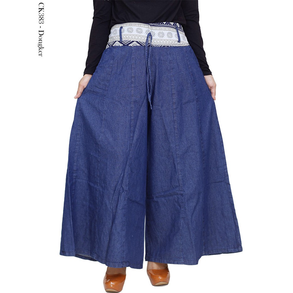 cekana kulot rok/kelana kulot jeans/celana kulot rempel