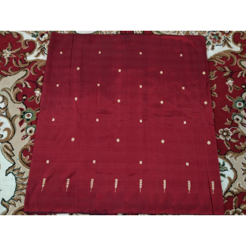 Bahan Blongket Tabur Emas Katun