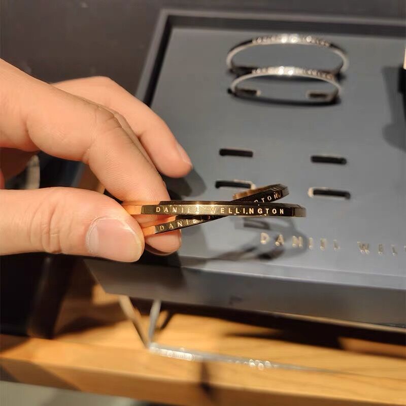 Korea 100% Gelang Titanium Wanita Anti Karat Bangle Tangan Emas-#3-mawar emas