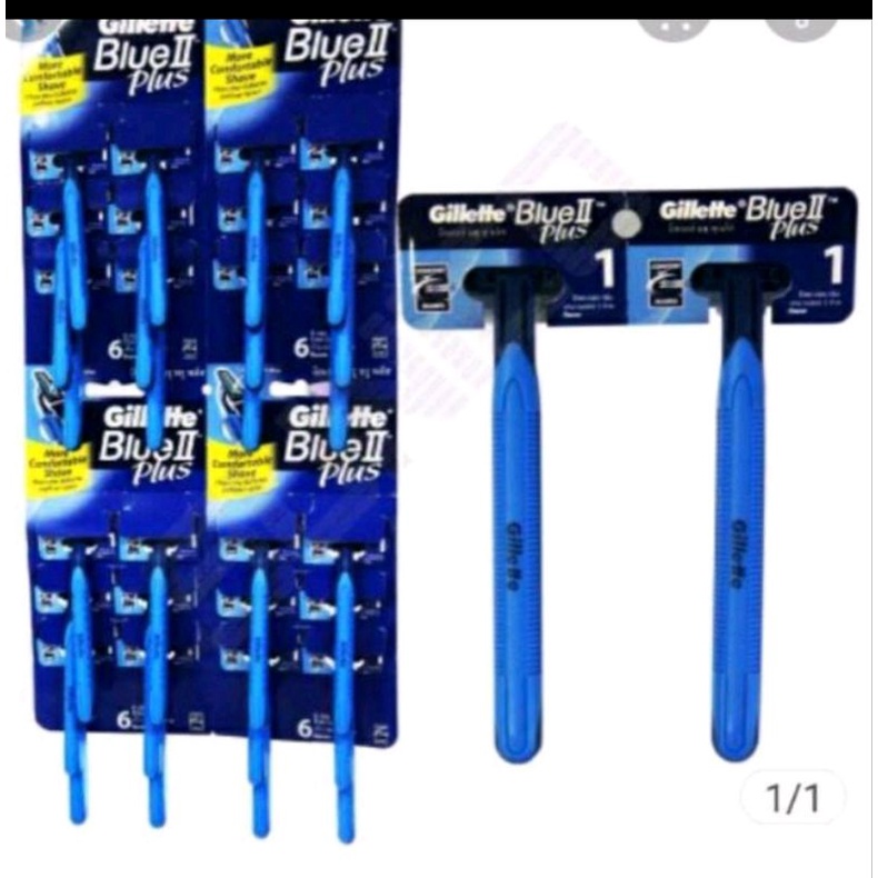 pisau cukur Gillette biru goal II isi 12pcs