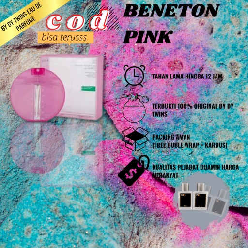 BENETTON PINK - PARFUME BY DY TWINS - PARFUME PRIA/WANITA ORIGINAL