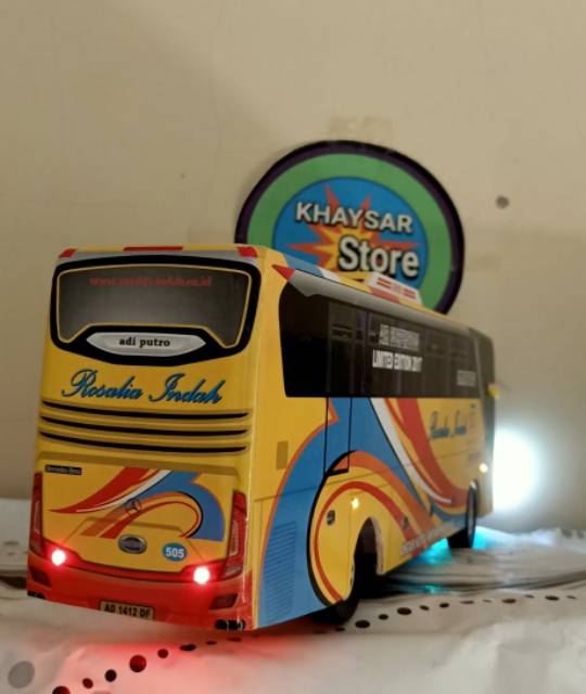 Miniatur bus bis Rosalia indah shd plus lampu