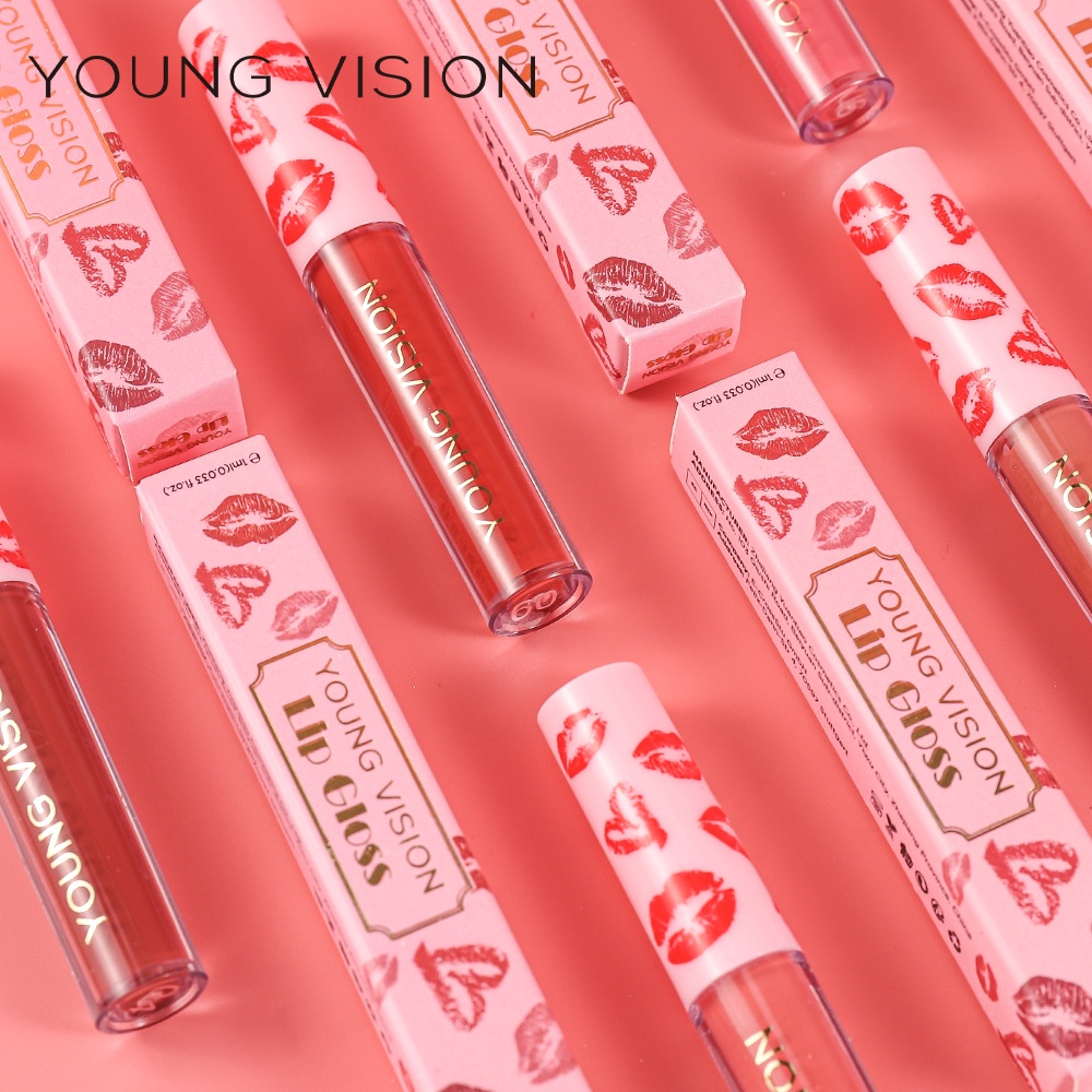 YOUNG Matte Lipgloss Lipstick  Moisturizing Shine and Shimmer Plumping Lip Gloss Glasir Bibir Tahan Lama Tahan Air