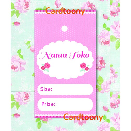

Hangtag Label Harga Baju / Pakaian / Barang Shabby Chic RedPink