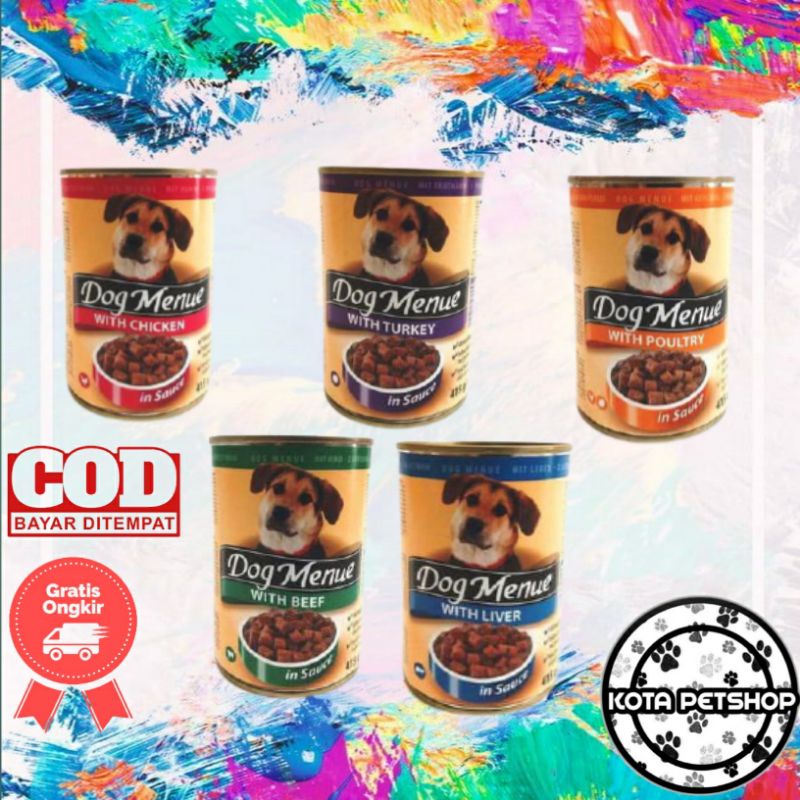 Makanan Anjing Dog Wet Food Dog Menue 415Gram