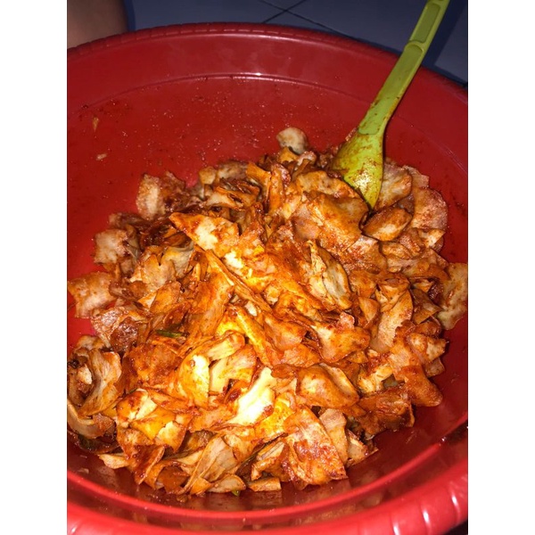 

Keripik Singkong rasa Sambal Balado (Free 1 pcs atasan random)