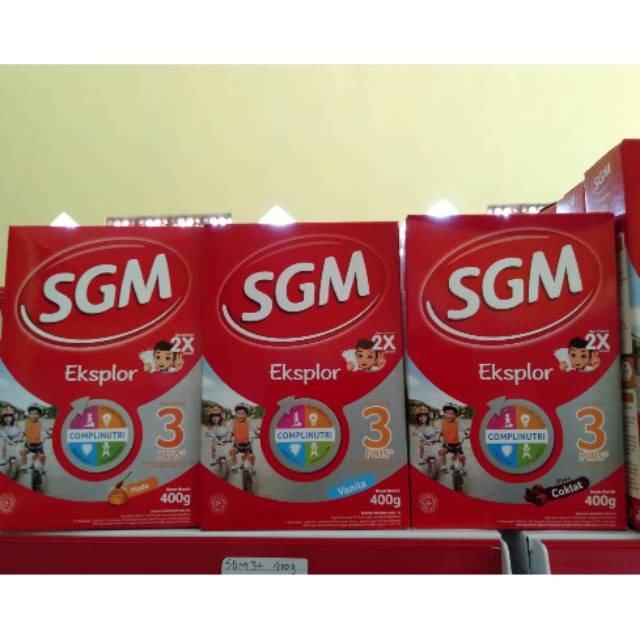 SGM Eksplor 3+ 400g (Madu,Vanila,Coklat)