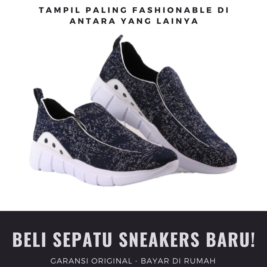 Sepatu Pria Kasual Slip On Branded Distro Merk Pira Zeno Model Sporty Bisa Untuk Sekolah Kuliah