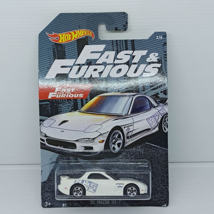 READY Hotwheels Hot Wheels Fast  Furious - 95 Mazda Rx-7 Putih MURAH