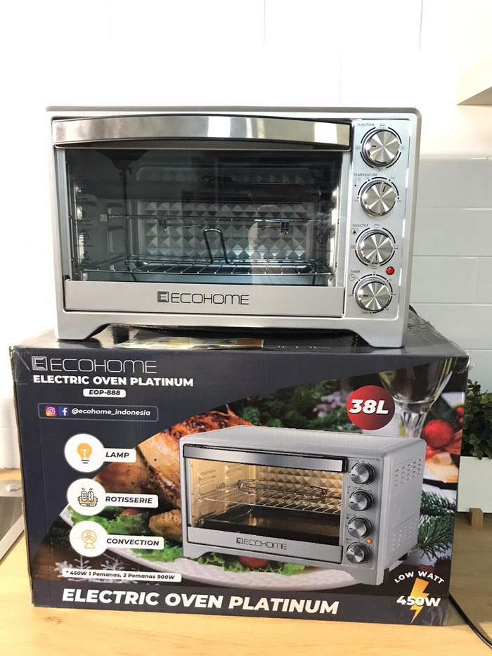 Oven Listrik Ecohome Kapasitas 38L dan 48L