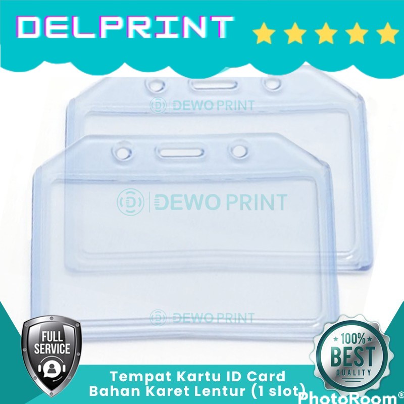 Jual Tempat ID Card Landscape Silikon 1 Slot/Holder ID Card/Case ID