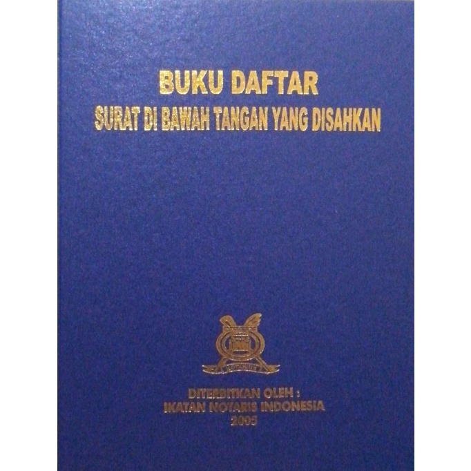 

ANDIENMALL.ID BUKU DAFTAR LEGALISASI NOTARIS PPAT " ORIGINAL